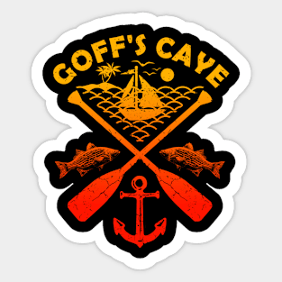 Goff's Caye Beach, Belize, Boat Paddle Sticker